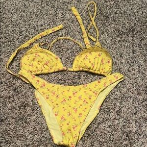 Floral Yellow Bikini Set By BananaMoon